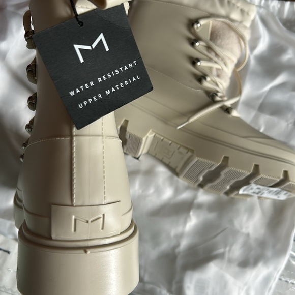 1 day sale! Marc Fisher Ltd Marzipan Freely Waterproof Lace-Up Furry Boots - Picture 7 of 7